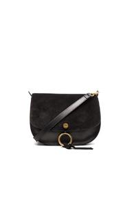 Chloe Medium Suede Kurtis Bag In Black