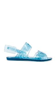 Off-white Zip Tie Jelly Sandal In Blue