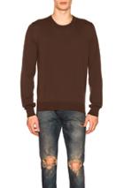 Maison Margiela Elbow Patches Sweater In Brown