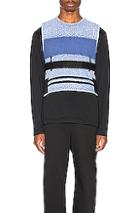 Craig Green Acid Wash Line Stitch Vest In Blue