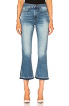 Rag & Bone/jean Vintage Crop Flare In Blue