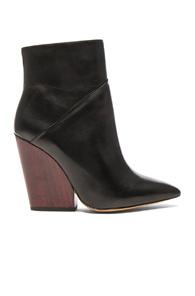 Iro Leather Lasdia Booties In Black