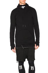 11 By Boris Bidjan Saberi Mask Hoodie In Black