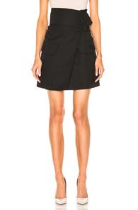 Marni Wool Gabardine Skirt In Black