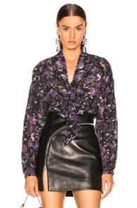 Iro Equinoxe Blouse In Purple,abstract