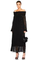 No. 21 Off The Shoulder Dress In Black