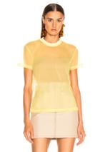 Helmut Lang Little Tee In Yellow