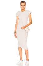 James Perse Classic Skinny Dress In Gray
