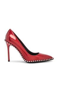 Alexander Wang Rie Racer Liquid Patent Heel In Red