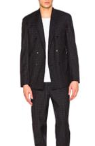 3.1 Phillip Lim Lightweight Wool Suiting Blazer In Blue,checkered & Plaid