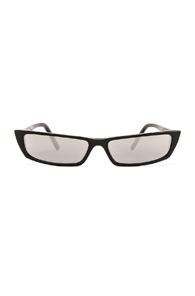 Acne Studios Agar Glasses In Black,metallic