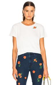 Mother Poppy Boxy Goodie Goodie Tee In Floral,white