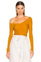 Lemaire V Neck Second Skin Top In Yellow