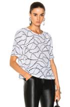 Equipment Brynn Top In White,abstract