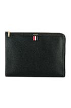 Thom Browne Document Pouch In Black