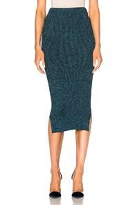 By Malene Birger Limon Skirt In Blue,metallics