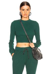 Cotton Citizen Monaco Crop Shirt In Green