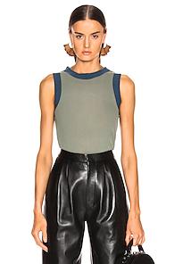 Acne Studios Erica Tank Top In Green
