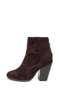 Rag & Bone Classic Newbury Suede Boots In Red