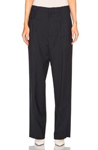 Golden Goose Sally Pants In Blue,stripes