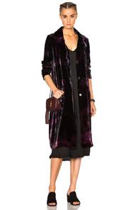 Raquel Allegra Duster In Purple,ombre & Tie Dye