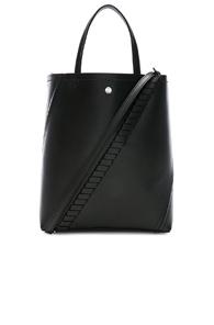 Proenza Schouler Grained Leather Hex Tote In Black