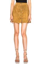 Isabel Marant Etoile Anna Suede Skirt In Neutrals