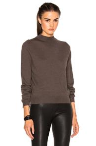 Rick Owens Biker Lupetto Sweater In Gray