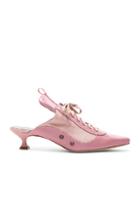 Sies Marjan Alice Lace Up Mule In Pink