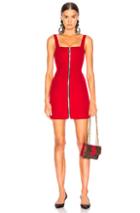 Nicholas Red Suiting O Ring Dress In Red