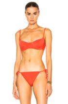 Bower Charlotte Bikini Top In Red