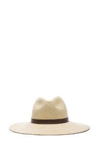 Janessa Leone Gloria Straw Hat In Neutrals