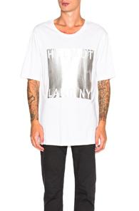 Helmut Lang Film Logo Print Tee In White