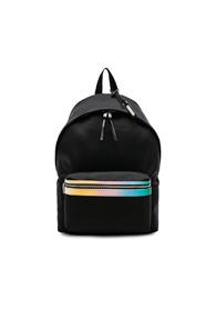 Saint Laurent Degrade City Backpack In Black