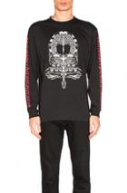 Marcelo Burlon Miguel L/s Tee In Black,animal Print