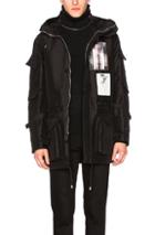 Givenchy Patch Print Parka In Black