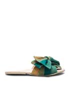 Brother Vellies Burkina Slide In Green,stripes