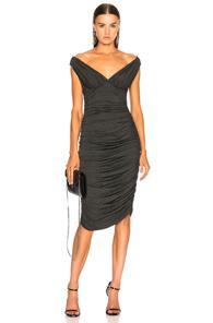 Norma Kamali Tara Dress In Gray