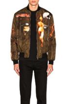 Givenchy Heavy Metal Bomber Jacket In Brown,abstract