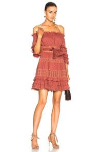 Zimmermann Corsair Frill Tier Dress In Pink