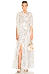 Brock Collection Disco Dress In Stripes,neutrals