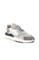 Adidas Originals Nite Jogger In White,gray