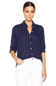 Isabel Marant Etoile Prune Tap Dance Shirt In Blue,checkered & Plaid