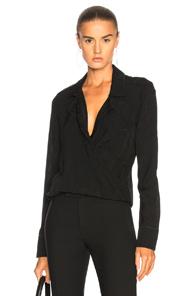 Veronica Beard Worth Blouse In Black