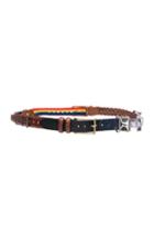 Y Project Multi Patch Belt In Stripes,black,brown,animal Print