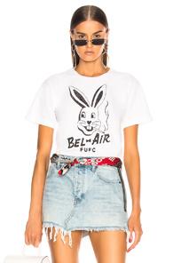 Local Authority Belair Bunny Crop Tee In White