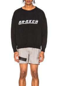 Gosha Rubchinskiy Dj Logo Knit Sweater In Black
