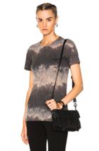 Raquel Allegra Halfsie Slim Tee In Blue,gray,ombre & Tie Dye