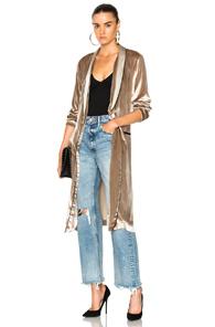 Fleur Du Mal Smoking Robe Duster In Neutrals
