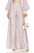 Zimmermann Sunny Relaxed Pant In Pink,stripes
